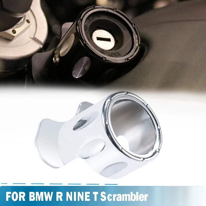 Рифмующаяся крышка ключа зажигания мотоцикла Защита замка Черная полоска для BMW R Nine T Scrambler 2017-2021