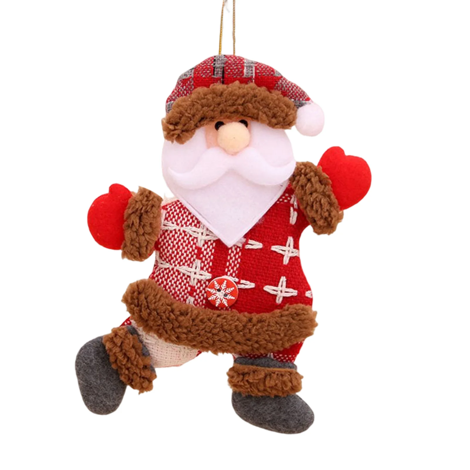 Рождественский снеговик, медведь, подвеска в виде лося, прочное тканевое кукольное украшение для внутреннего и наружного декора