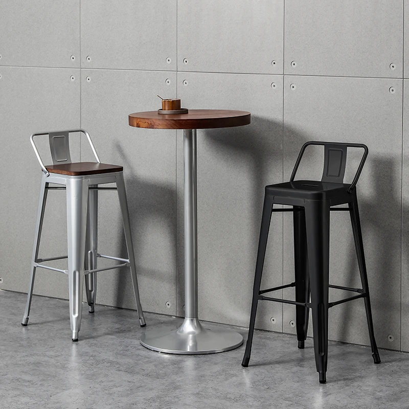 Роскошные барные стулья с высоким акцентом, металлический дизайн Nordic Counter Lounge, Минималистичные барные стулья, Современная мебель Cadeiras De Jantar HDH