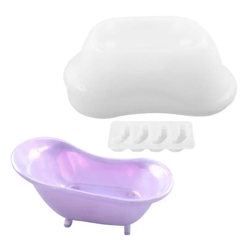 Силиконовая форма из смолы для ванны, Силиконовые формы для литья из смолы, Эпоксидные формы для литья для хранения Брелоков, ювелирных изделий, эпоксидной смолы своими руками