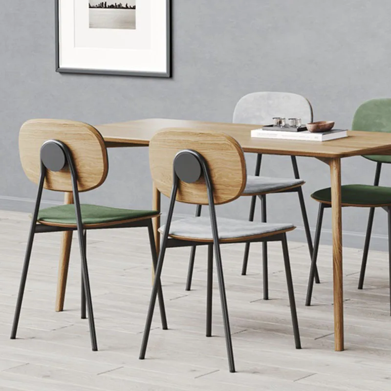 скандинавские современные обеденные стулья дизайнерские напольные элегантные обеденные стулья relax металлическая мебель sillas comedor для кухни HY