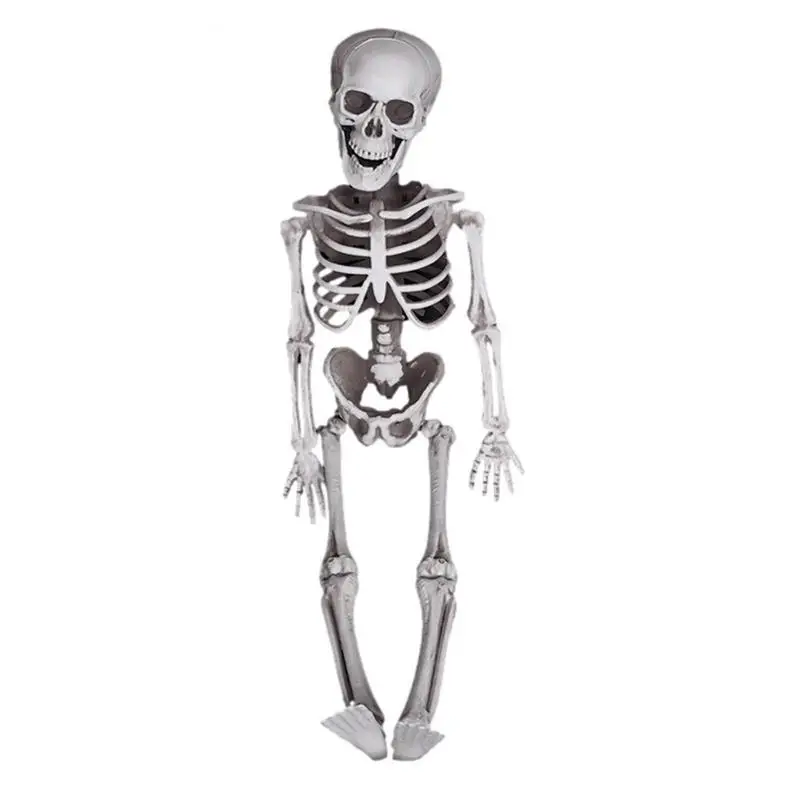 Скелет-призрак на Хэллоуин, Реалистичные поддельные кости человеческого тела с подвижными суставами, Ужасный декор на Хэллоуин для вечеринки на лужайке в саду