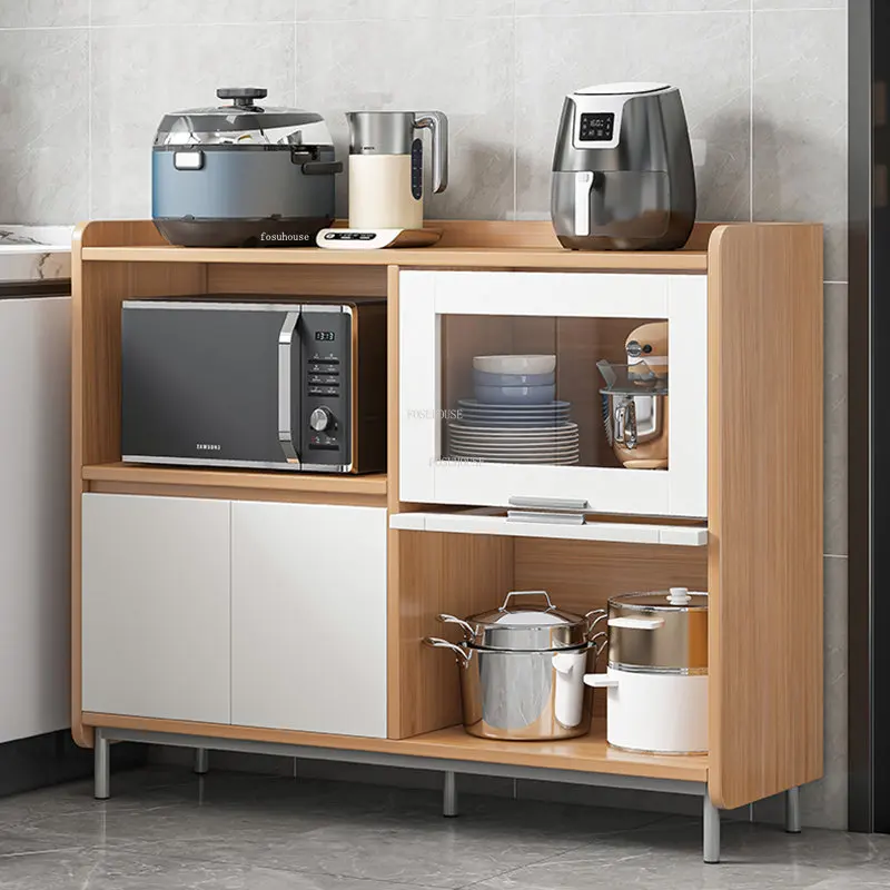 Современные деревянные кухонные шкафы Для хранения, Простой домашний буфет, чайный шкаф для гостиной, Скандинавская кухонная мебель, Небольшой боковой шкаф