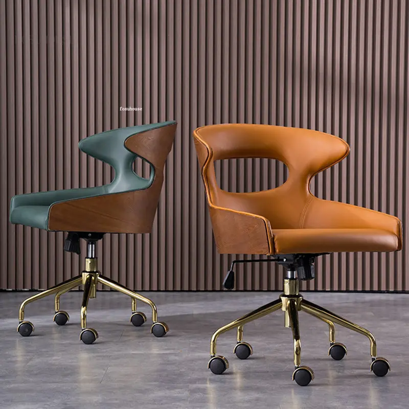 Современные Компьютерные Офисные стулья Легкая Роскошная Офисная Мебель Подъемное Вращающееся кресло с креативной спинкой Офисное Игровое кресло
