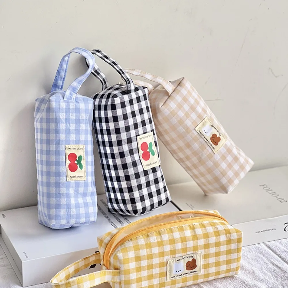 Тканевый пенал, переносная прямоугольная сумка для хранения большой емкости, Корейская версия, Милые сумки для хранения, студенческие