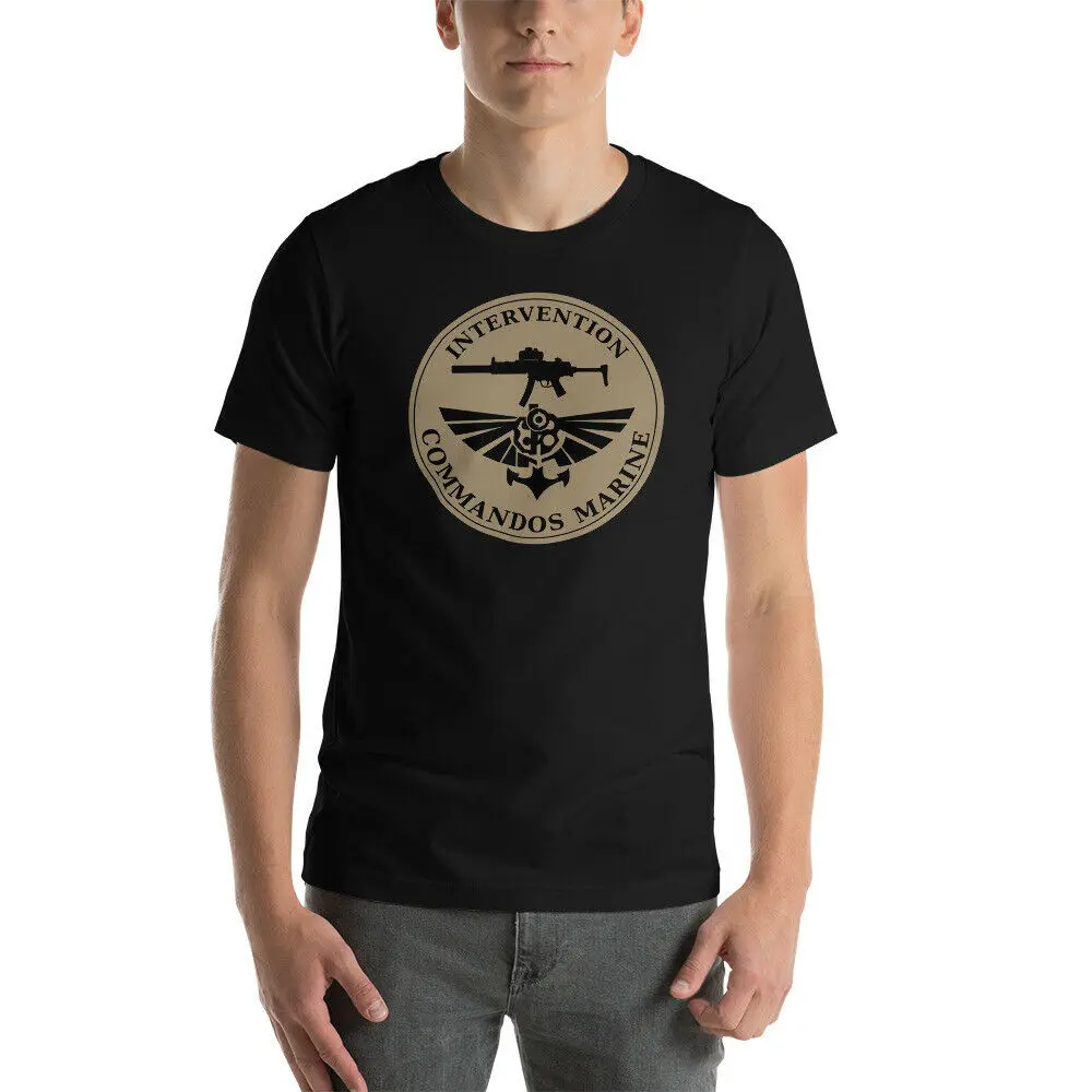 Футболка JHPKJCommando Marine Intervention, мужские повседневные футболки из 100% хлопка, свободный топ, размер S-3XL